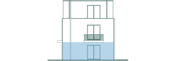 Frontansicht Wohnung 1