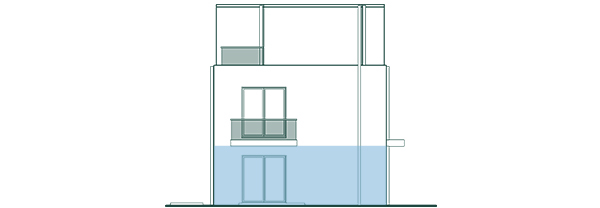 Frontansicht Wohnung 1