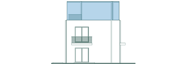 Frontansicht Wohnung 1