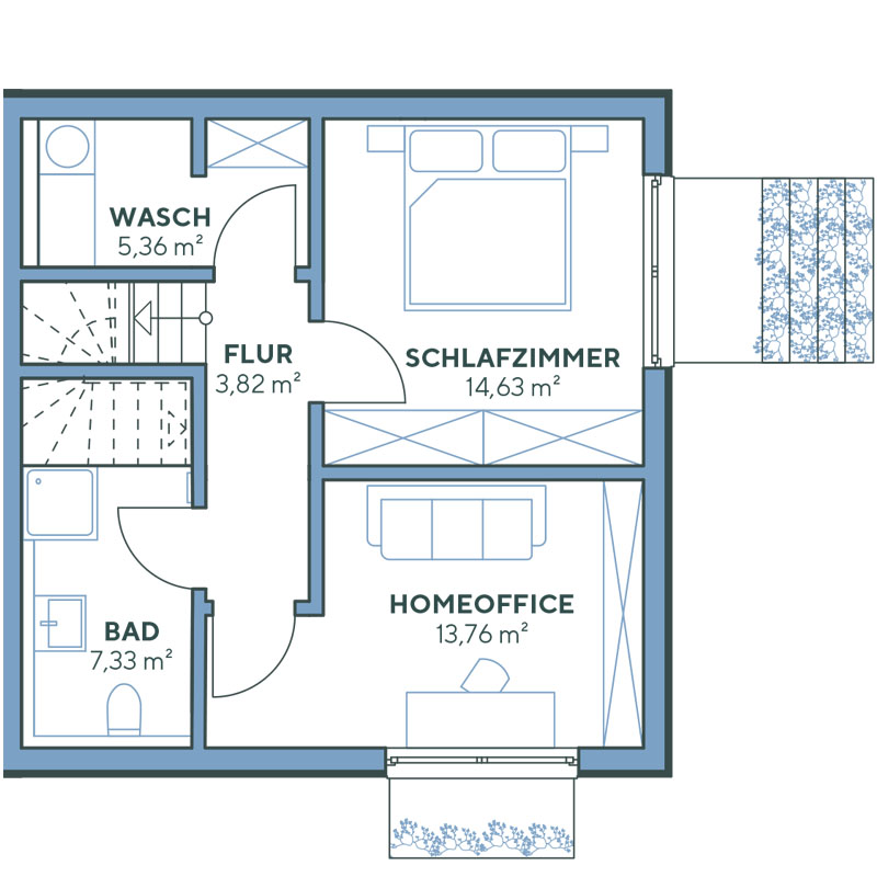 Grundriss Wohnung 3